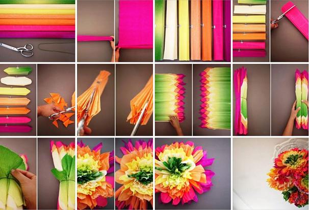 Stvorite masovno cvijeće iz papira