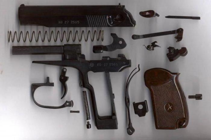 Makarovov pištolj i glavni dijelovi 